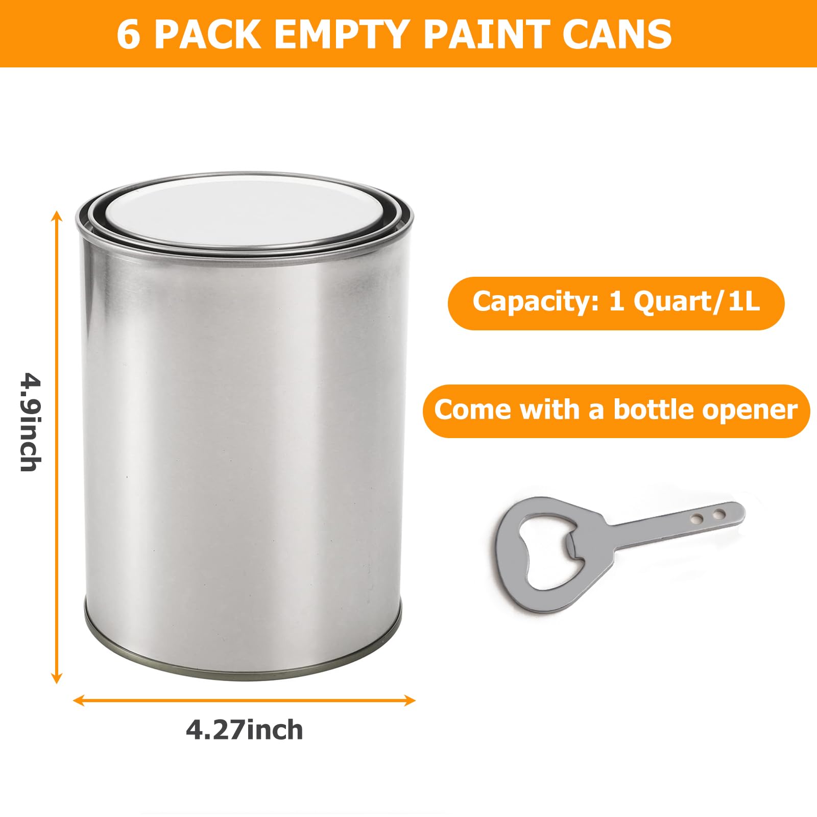YISHELFS closeup of unlined tinplate can for durable use