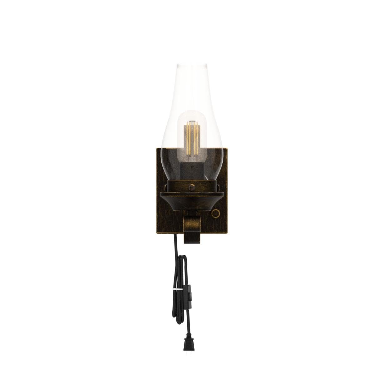 Yisuro bronze finished wall lamp with sturdy metal base for durable lighting