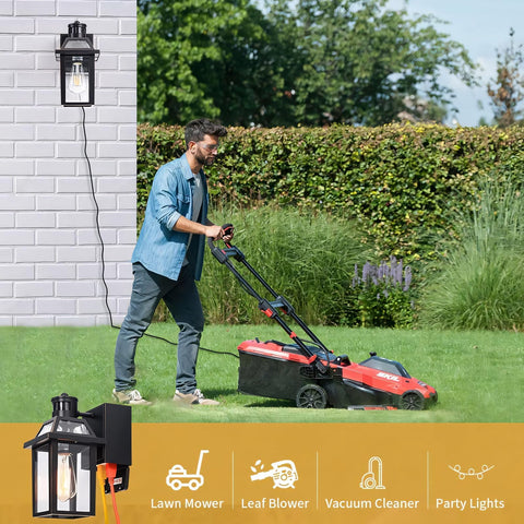 Yisuro quick-install porch light with included mounting hardware.