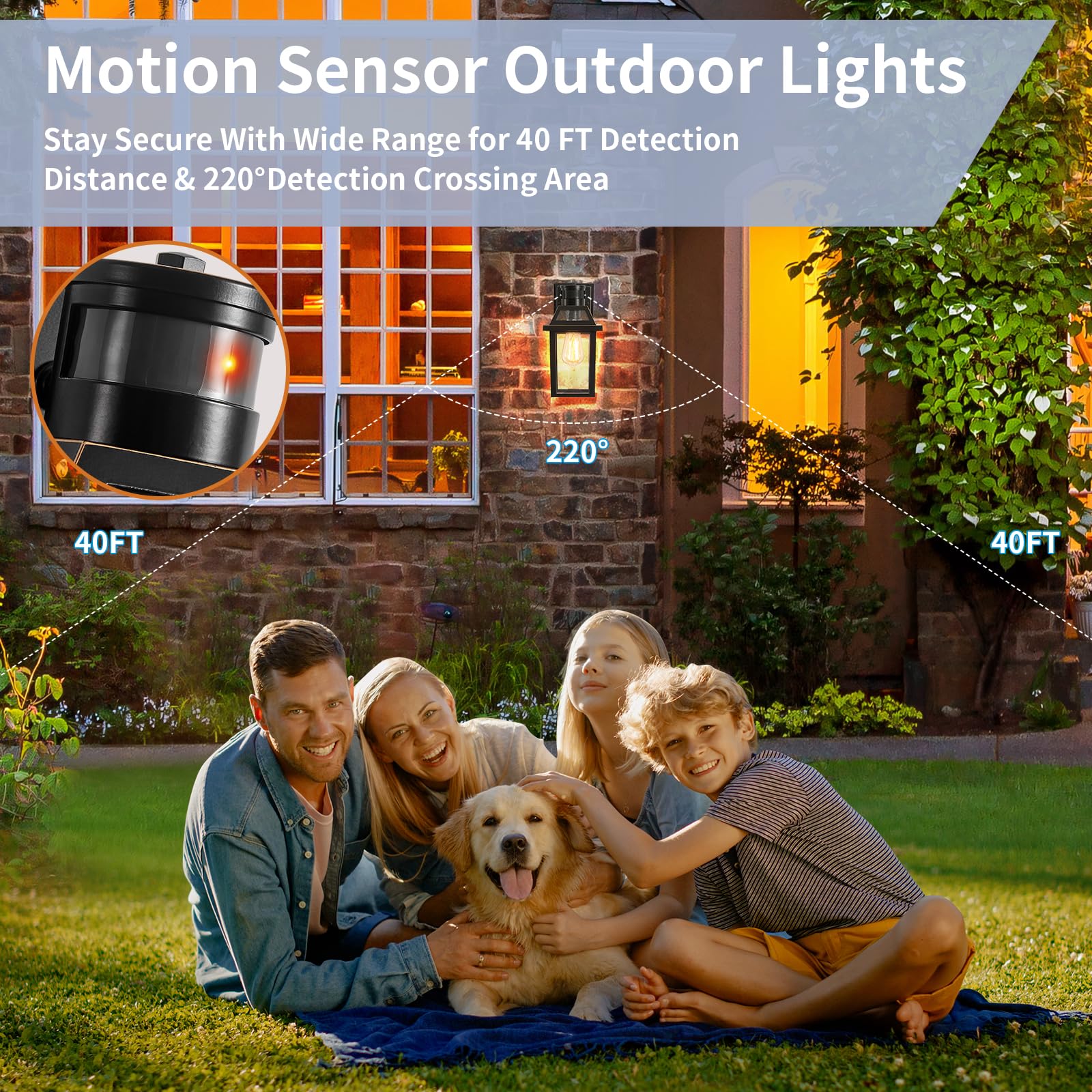 Yisuro porch light outdoor mount shows simple, tool-free installation