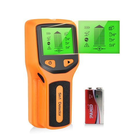 YITONSELEC stud finder display showing edge detection for precise mounting