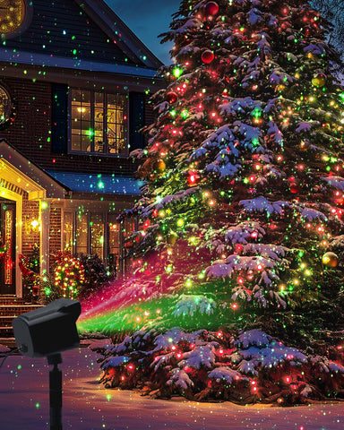 Yivsen outdoor laser light with IP65 rating withstands rain and snow year-round.