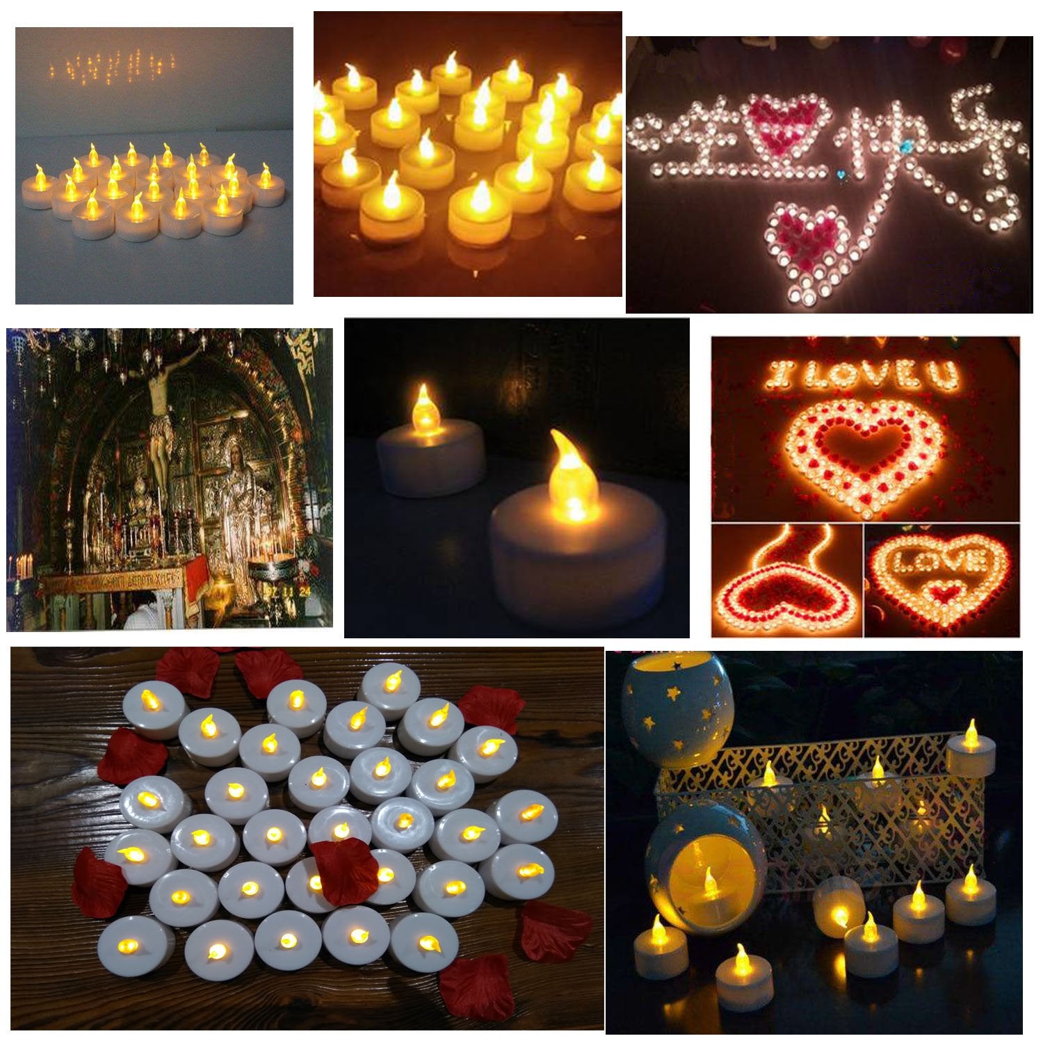 YIWER tea lights offer long-lasting ambient light up to 200 hours