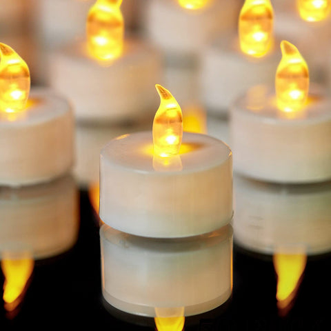 YIWER tea lights set of 50 with warm glow for events and home decor