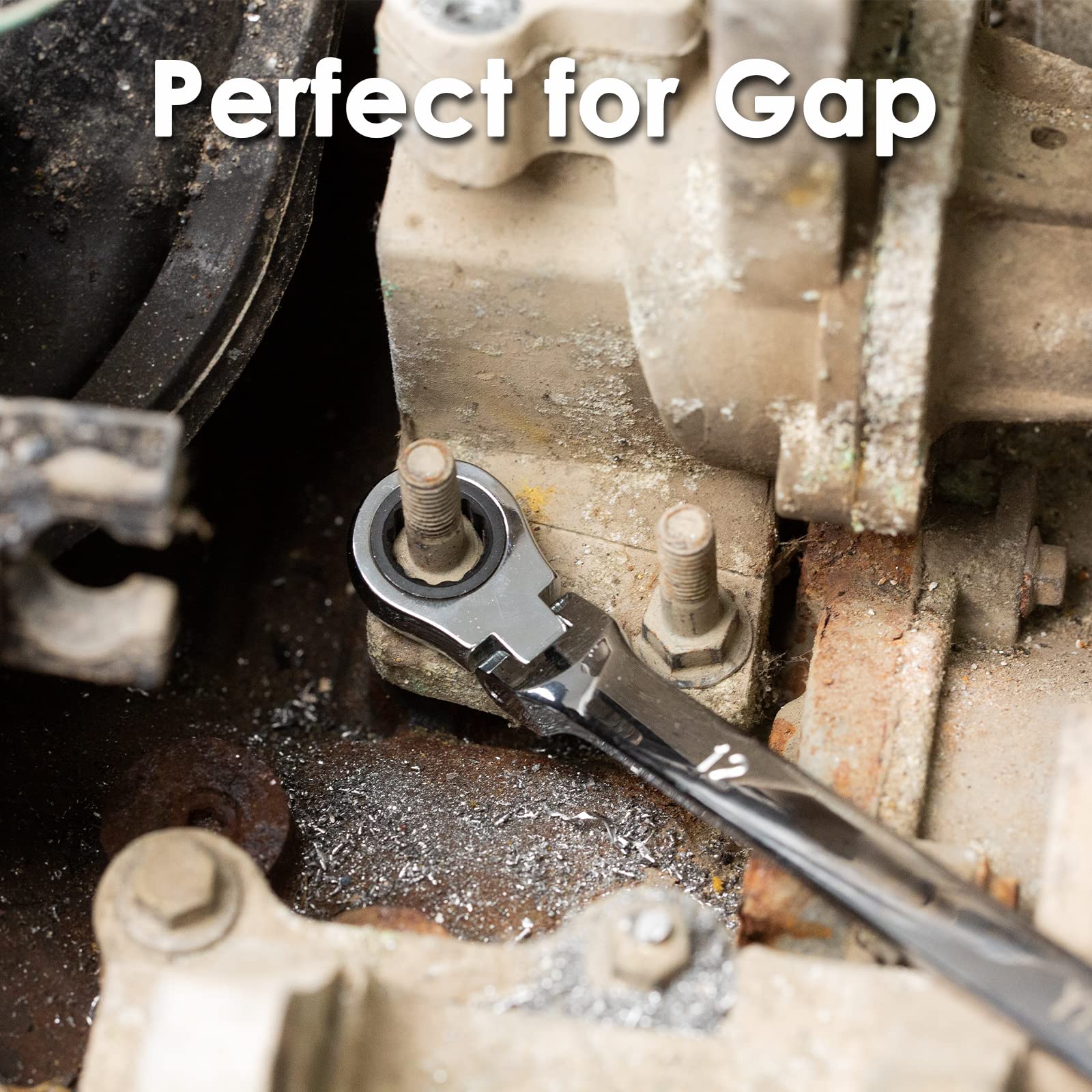 YIYEIE 12-point box end design maximizes bolt contact for strong grip.