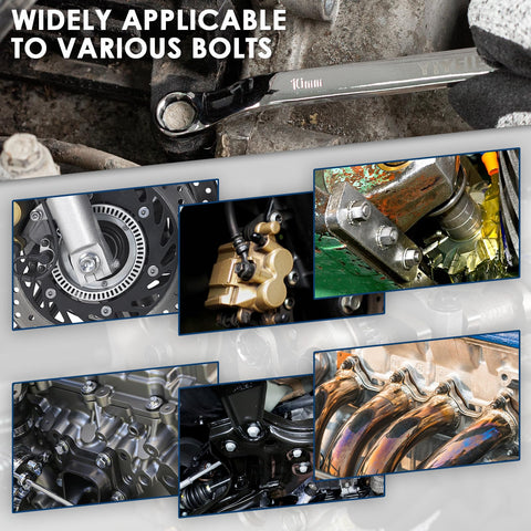 Surface-stamped sizes aid fast identification during work.