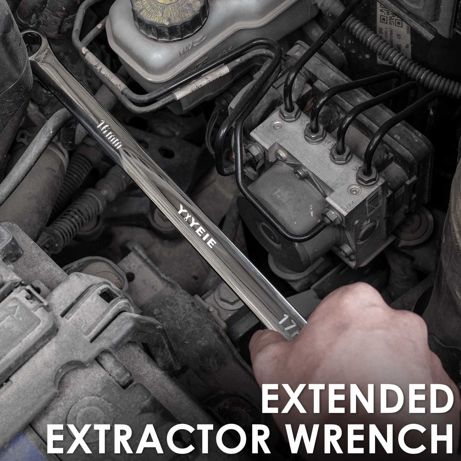 YIYEIE surface-stamped wrenches enable quick size identification