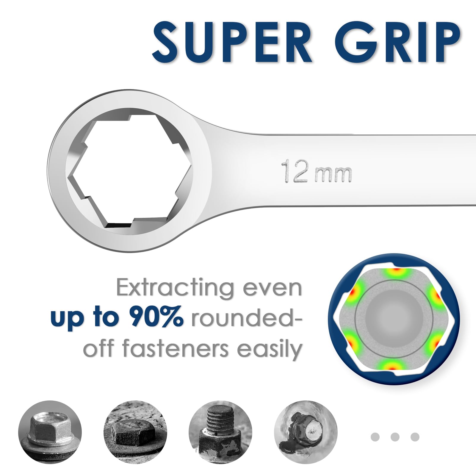 YIYEIE wrench set 14x15 demonstrates extended reach in tight spaces