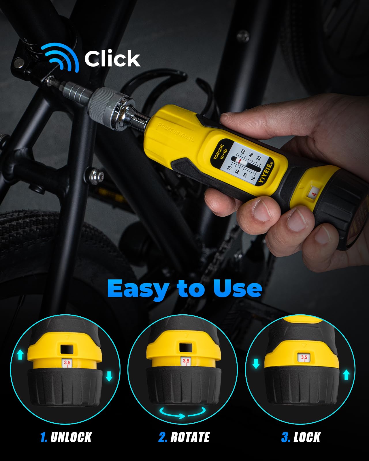 YIYEIE anti-rust coated bits for durable gun and bike maintenance.