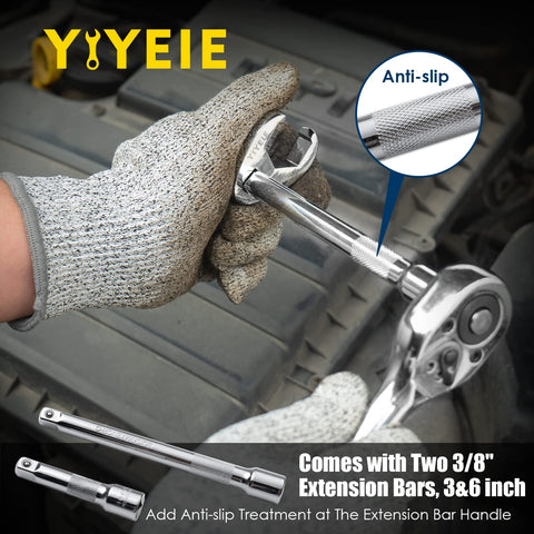 Chrome-vanadium steel finish resists corrosion and stays shiny