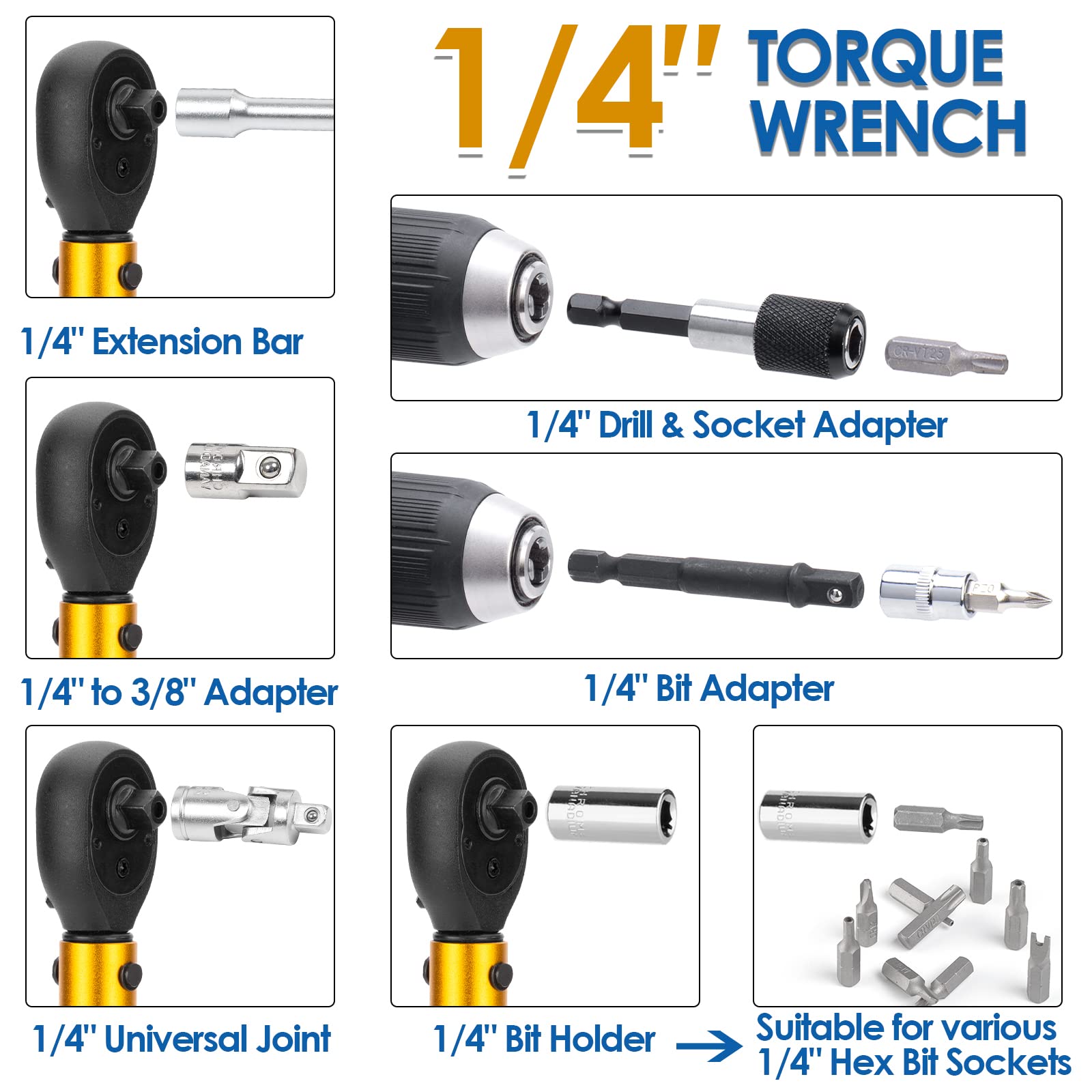 YIYEIE durable Cr-V steel and aerospace aluminum body resists wear and corrosion
