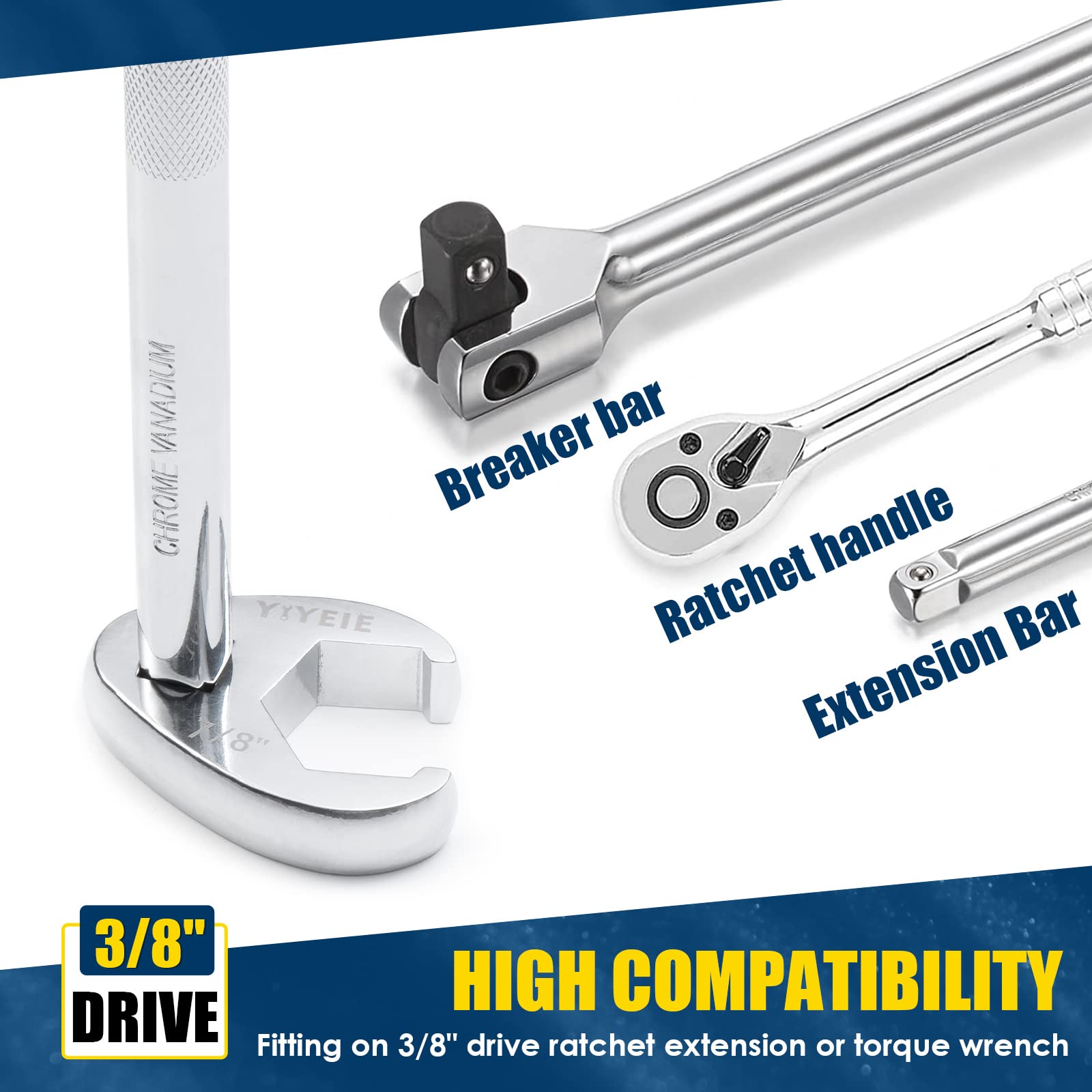 Flare-nut head protects fasteners in tight spots