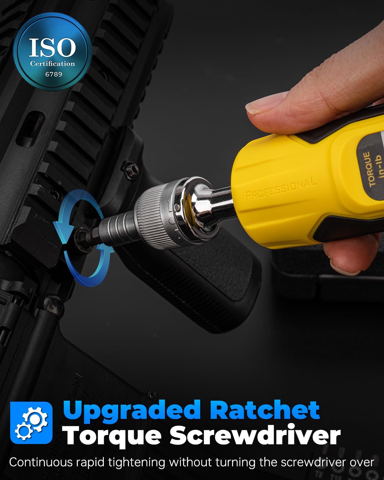 YIYEIE quarter-inch drive torque screwdriver enabling versatile repairs.