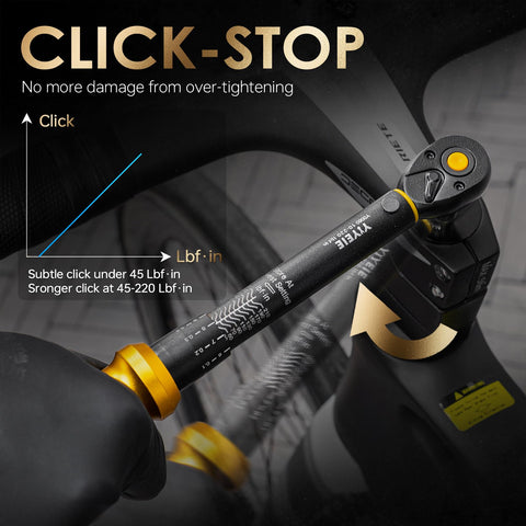 YIYEIE 72-tooth ratchet head enables fast direction changes