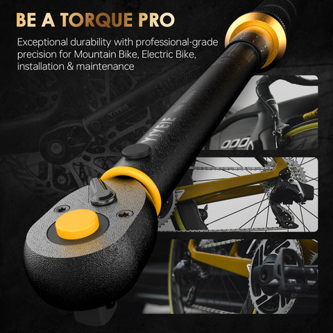 YIYEIE torque wrench demonstrates plus/minus three percent precision for reliable tightening