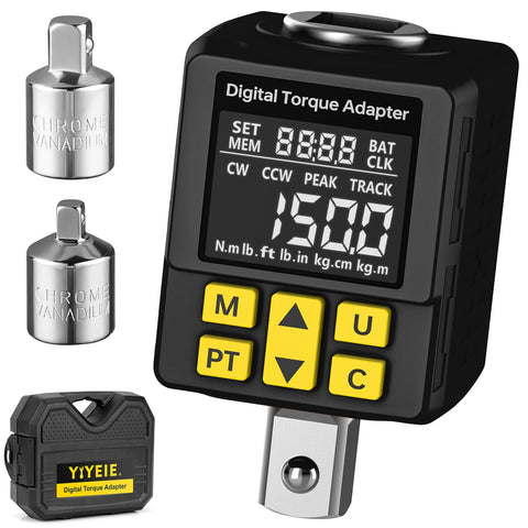 YIYEIE digital torque adapter with intuitive display improves torque visibility.