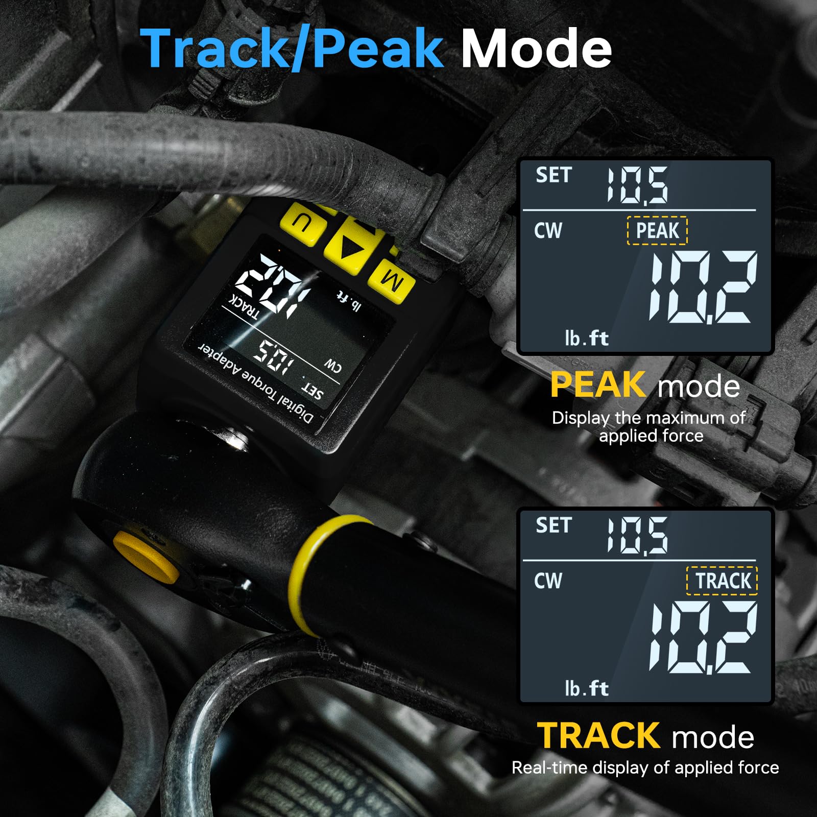 YIYEIE supports peak, track, and preset modes for flexible testing.
