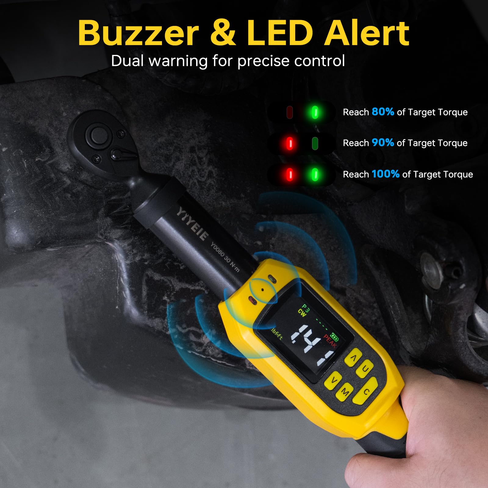 YIYEIE quick-release 72-tooth design enables fast socket changes during maintenance
