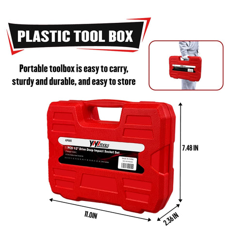 YIYITOOLS compact kit travels easily to garages and workshops.