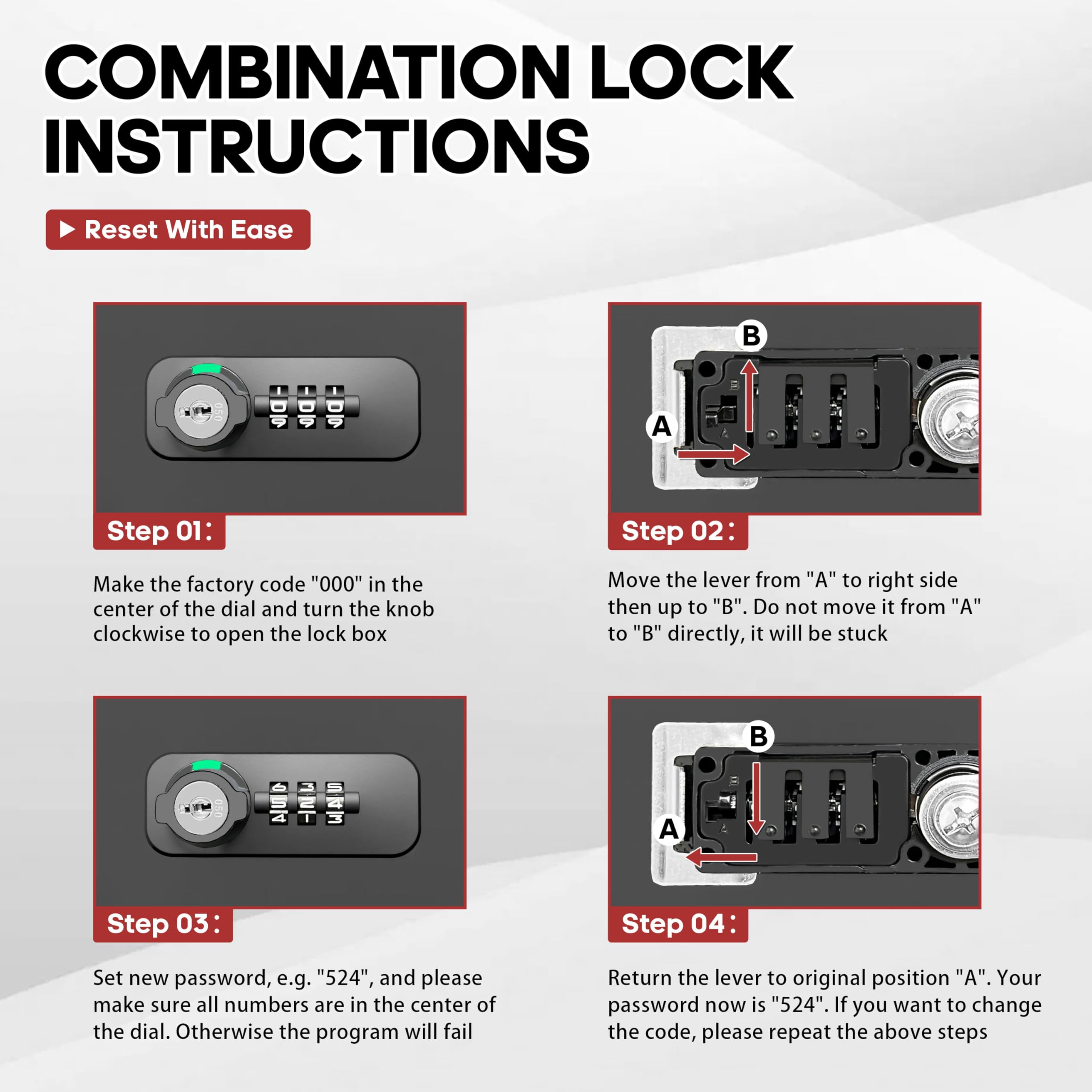 YIYITOOLS fireproof lock box heavy-duty steel construction resists scratches
