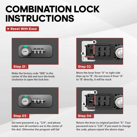 YIYITOOLS fireproof lock box heavy-duty steel construction resists scratches