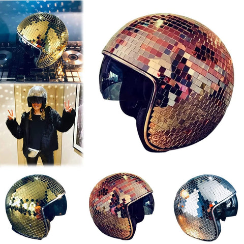YIZUPTC disco ball helmet interior padding is removable for cleaning