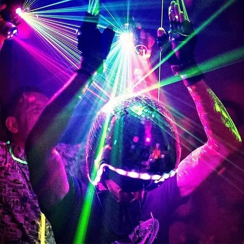 YIZUPTC disco ball helmet used as home or wedding decor