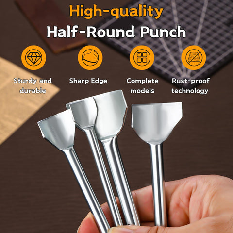 Yizzvb durable steel punch handle for a firm grip.