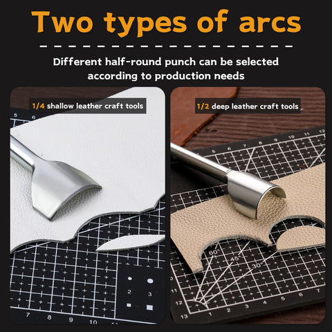 Yizzvb leather corner punch 30mm finishes large radii on totes.