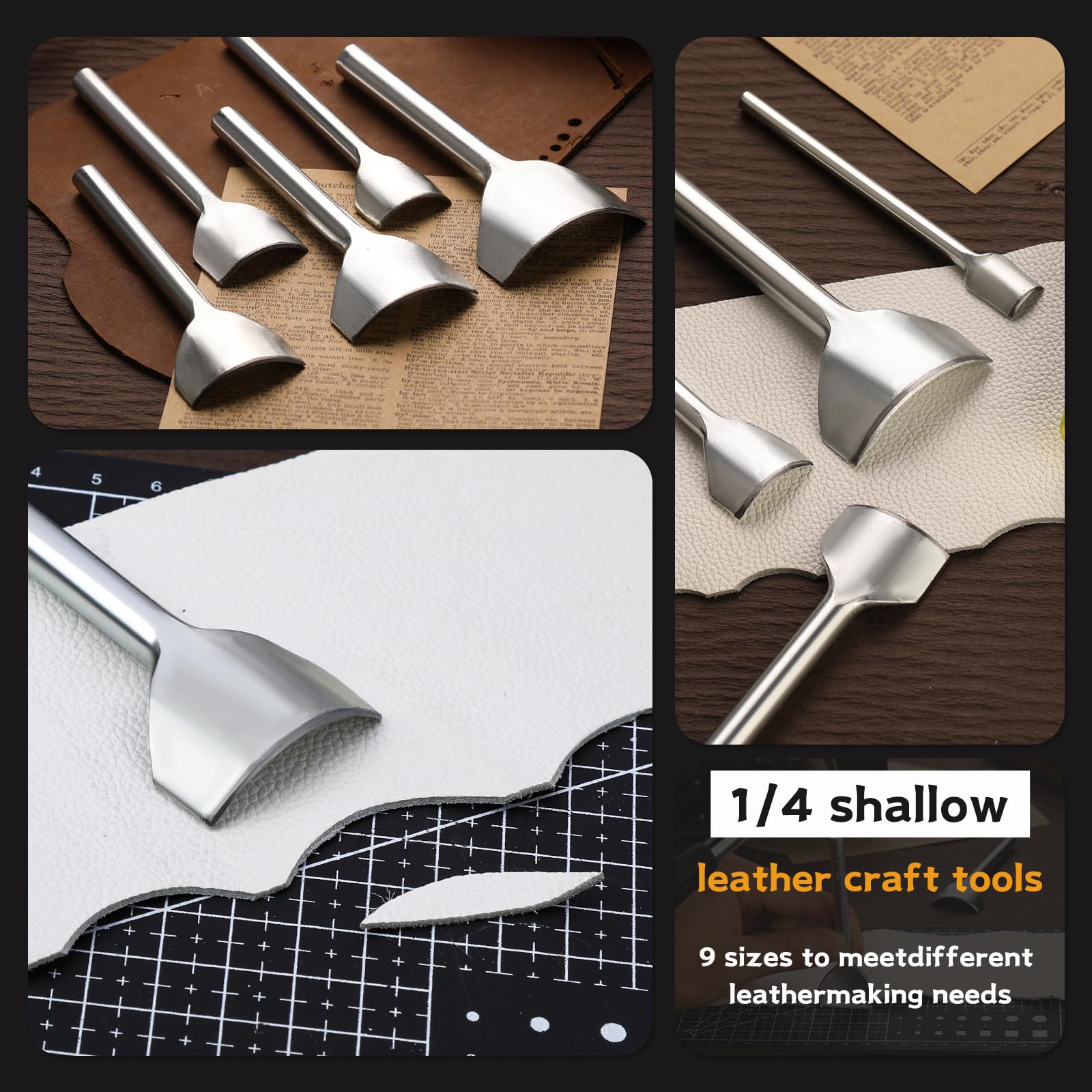 Yizzvb punch with sharp edges for clean leather cuts.