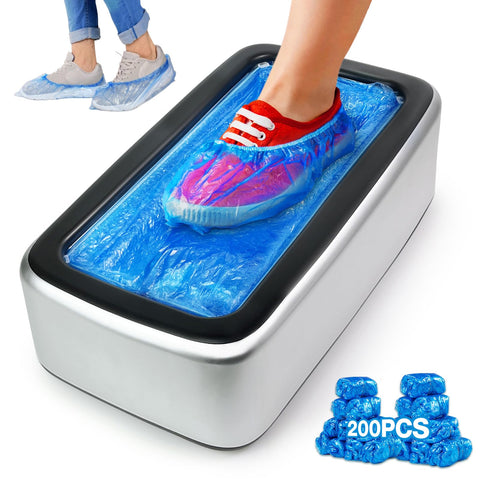 YJDayy shoe cover dispenser package shows 200-pack capacity for fast entryways.