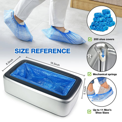 YJDayy shoe cover dispenser close-up shows robust ABS construction