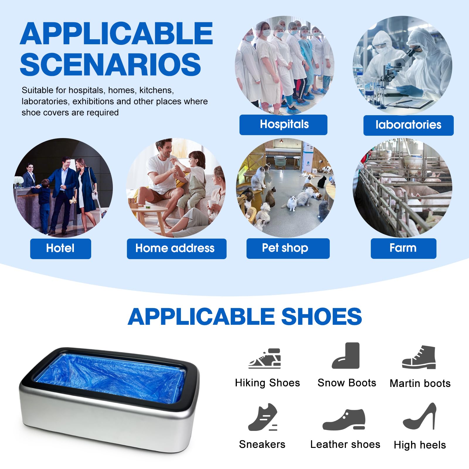 YJDayy shoe covers pack for events ensures ample supply