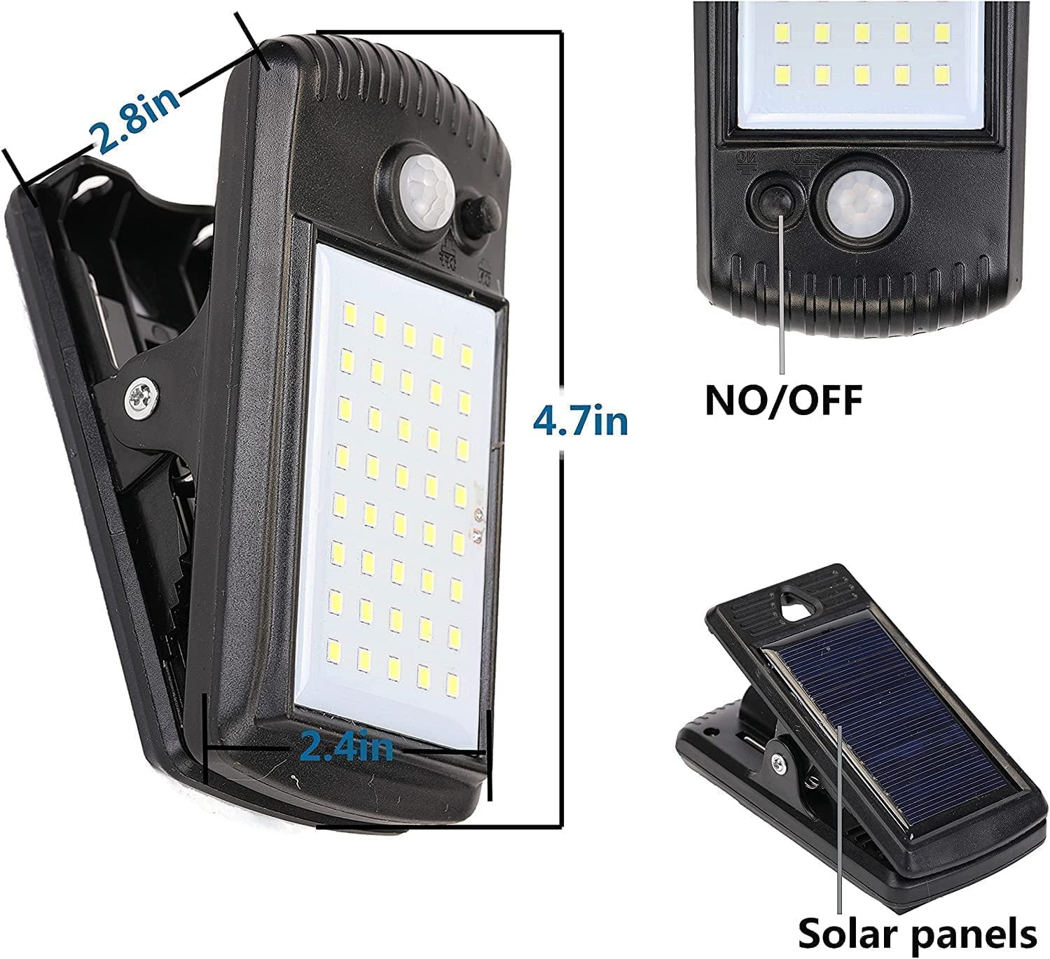 YJFWAL IP65 waterproof outdoor solar light withstands rain and sun.