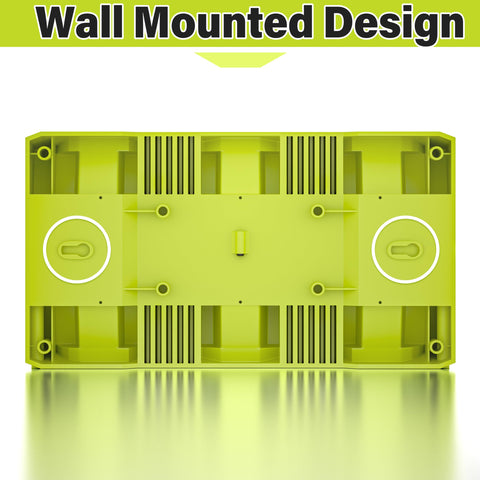 YJITO 6-port charger in use with Ryobi batteries and tools.