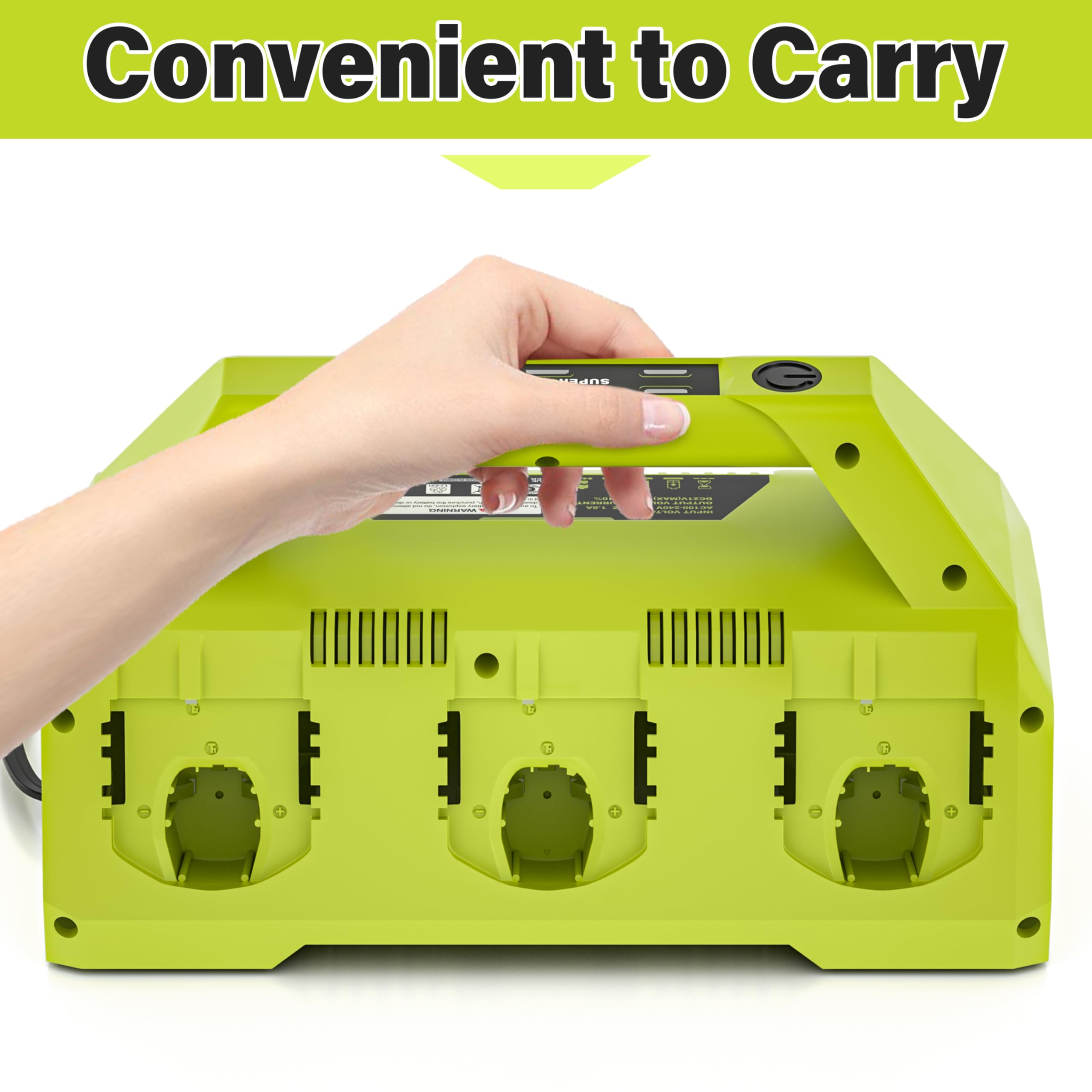 YJITO 6-port sequential charging feature highlighted in product visuals.