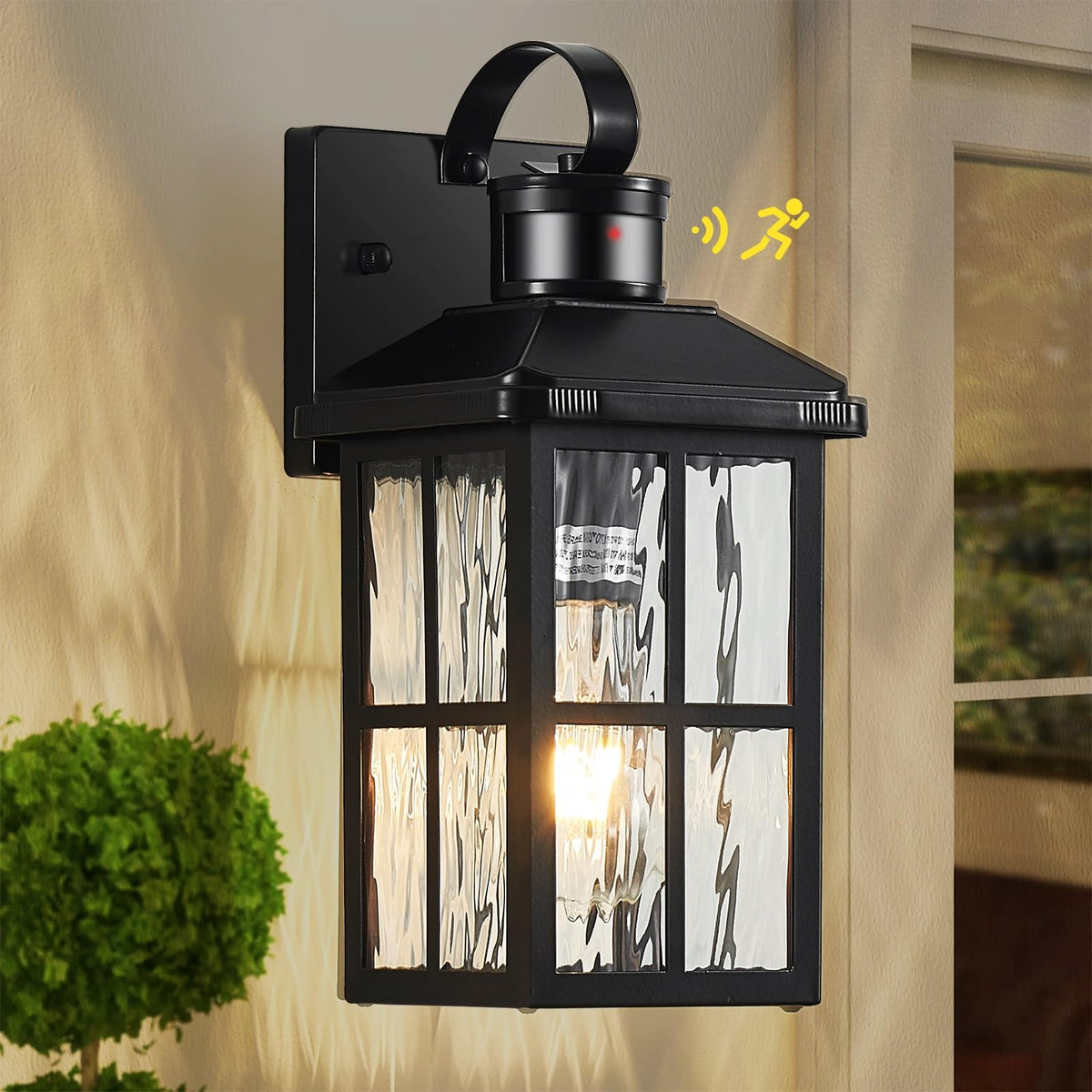 YJXGDIL porch light with dusk-to-dawn sensor illuminates porches automatically.