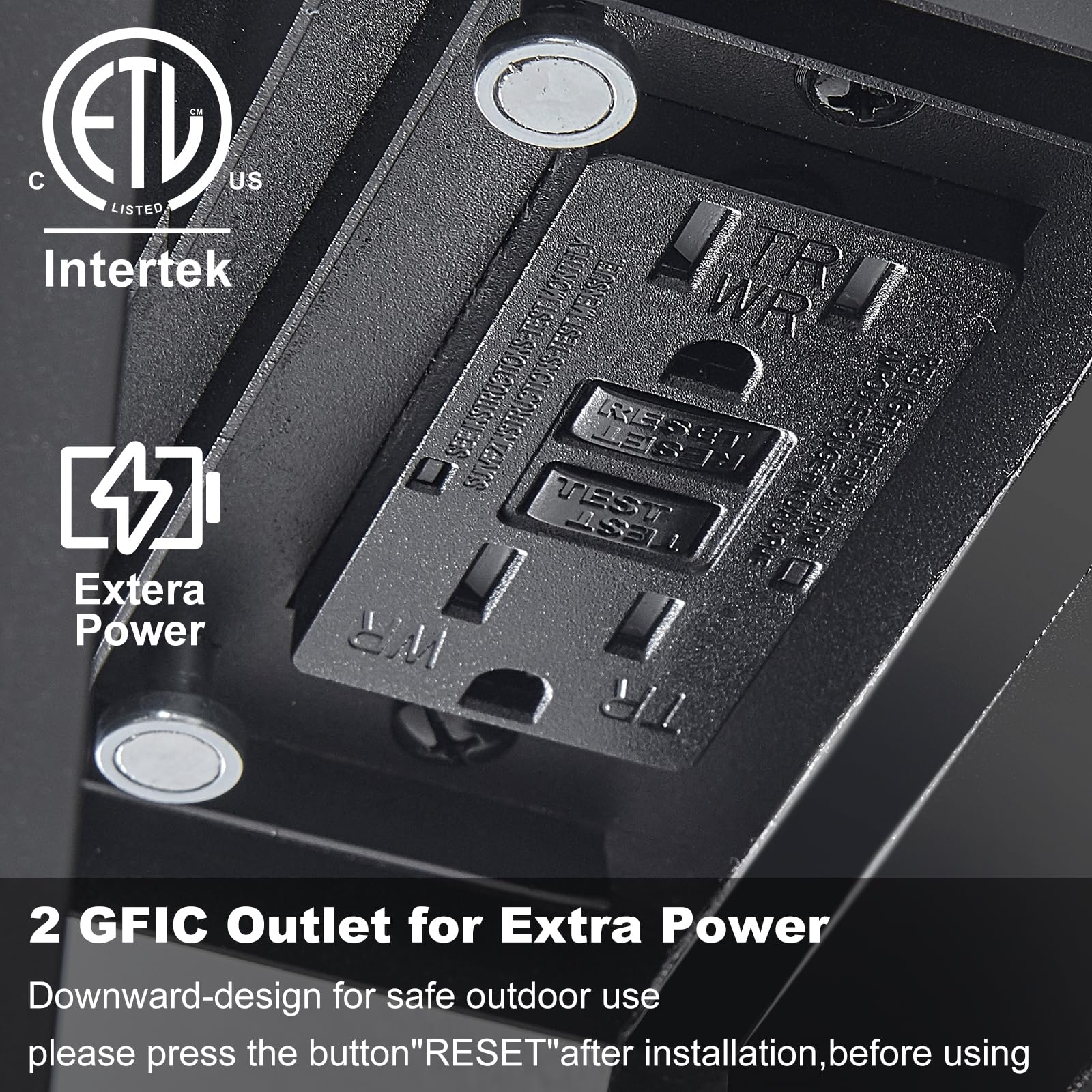 Remote control lets you adjust brightness and modes from indoors.