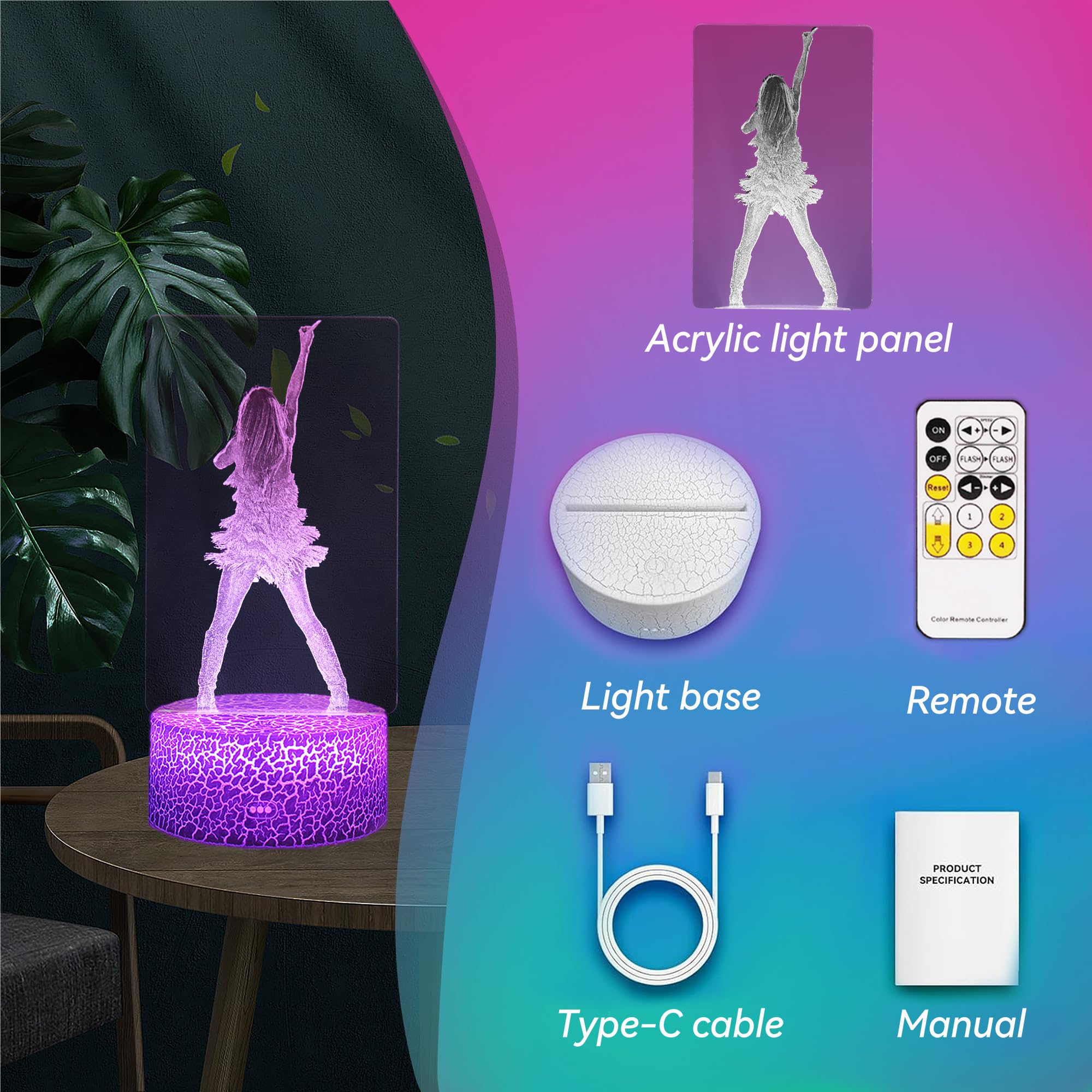 YJYKL bedroom decor lamp brings charm to any space