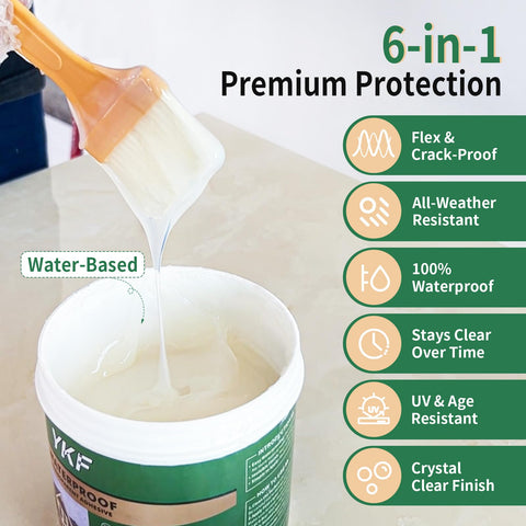 YKF sealant brush application demonstrates smooth, even coverage for durable seals