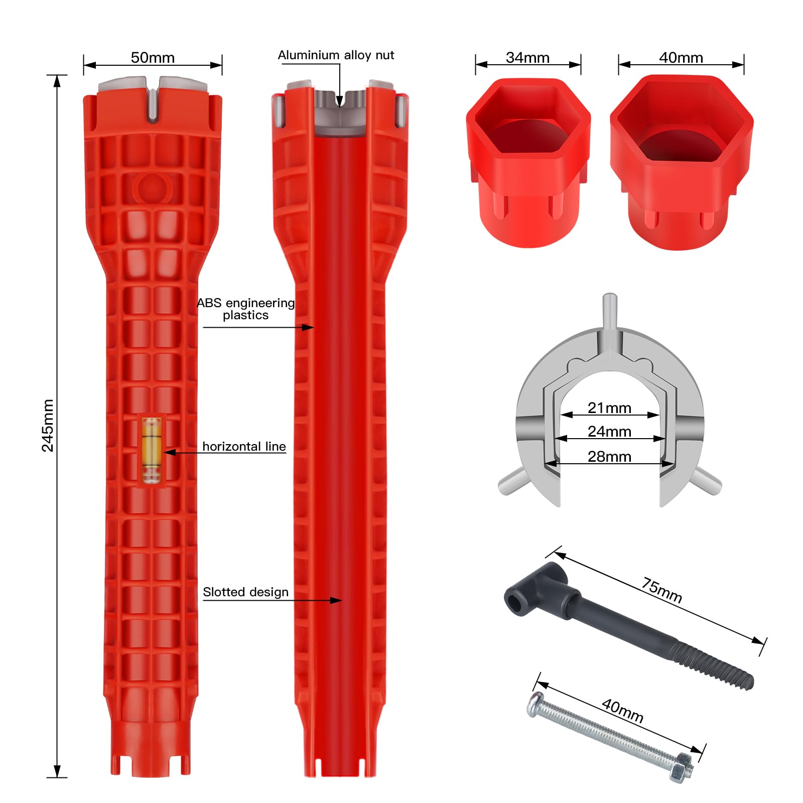Ykwao ergonomic handle design for comfortable grip during plumb tasks