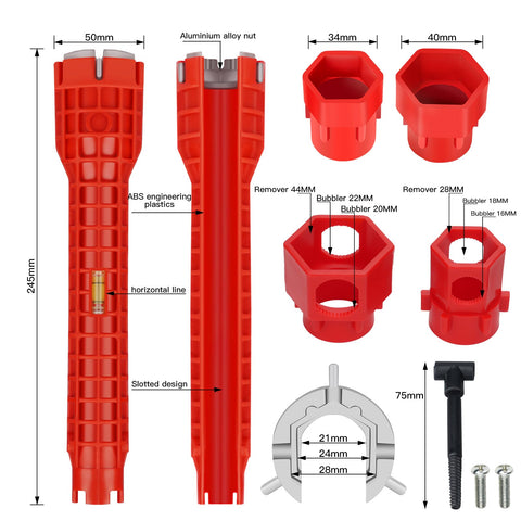 Ykwao ergonomic long handle reduces effort during fittings.