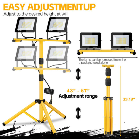 YKXJM adjustable foldable tripod for easy transport and flexible height.