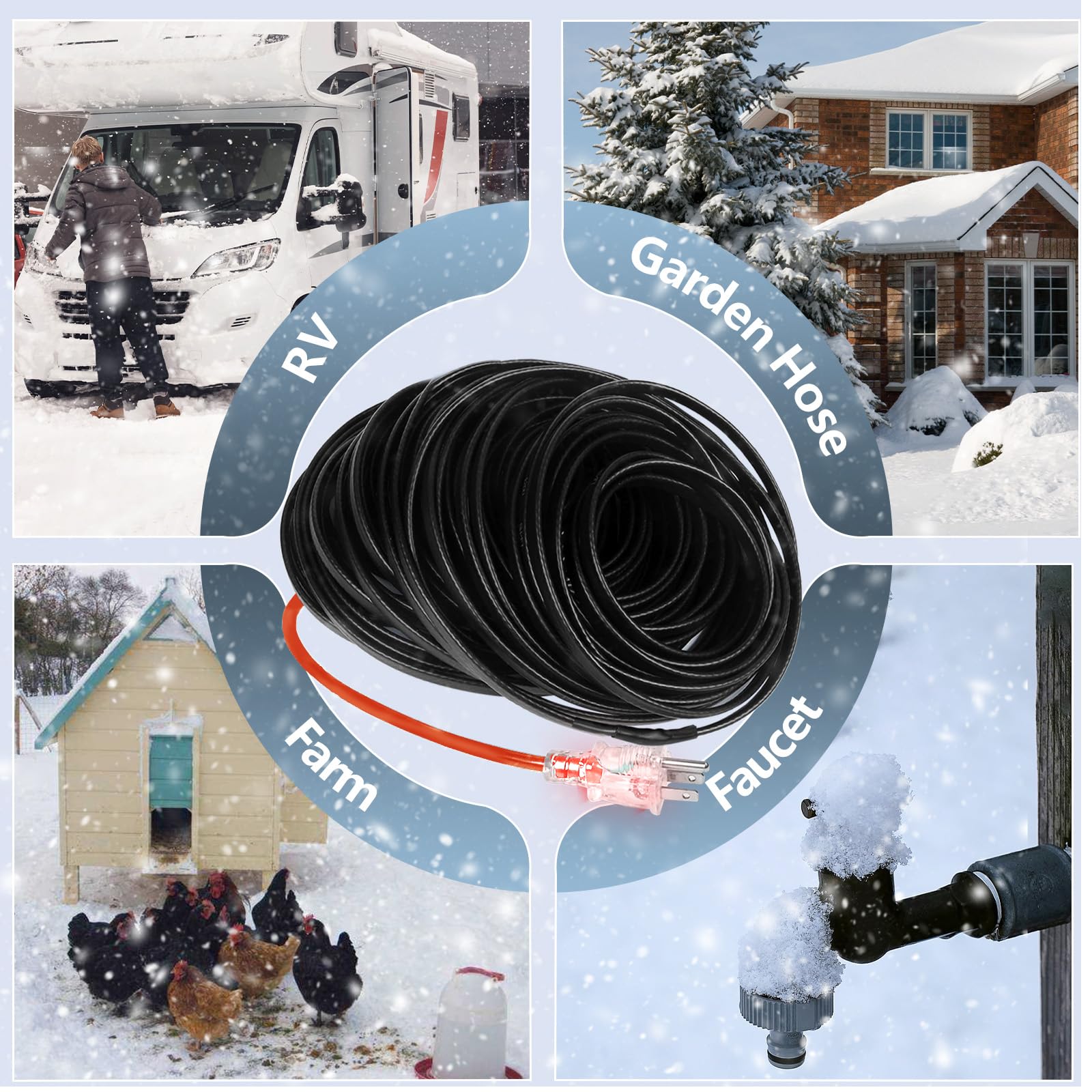 YKXJM pipe heat tape copper-core construction for efficient heat transfer.