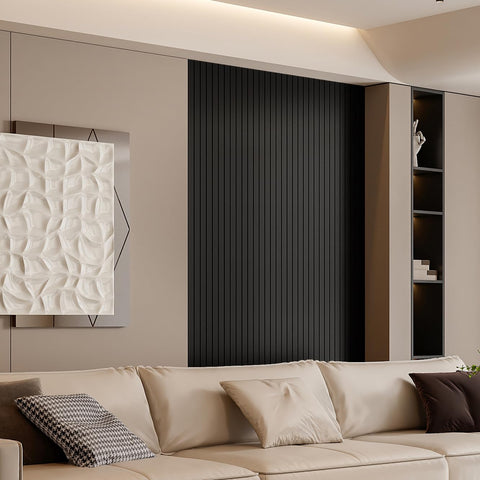 YLL YLL seamless wall coverage creates a cohesive modern look