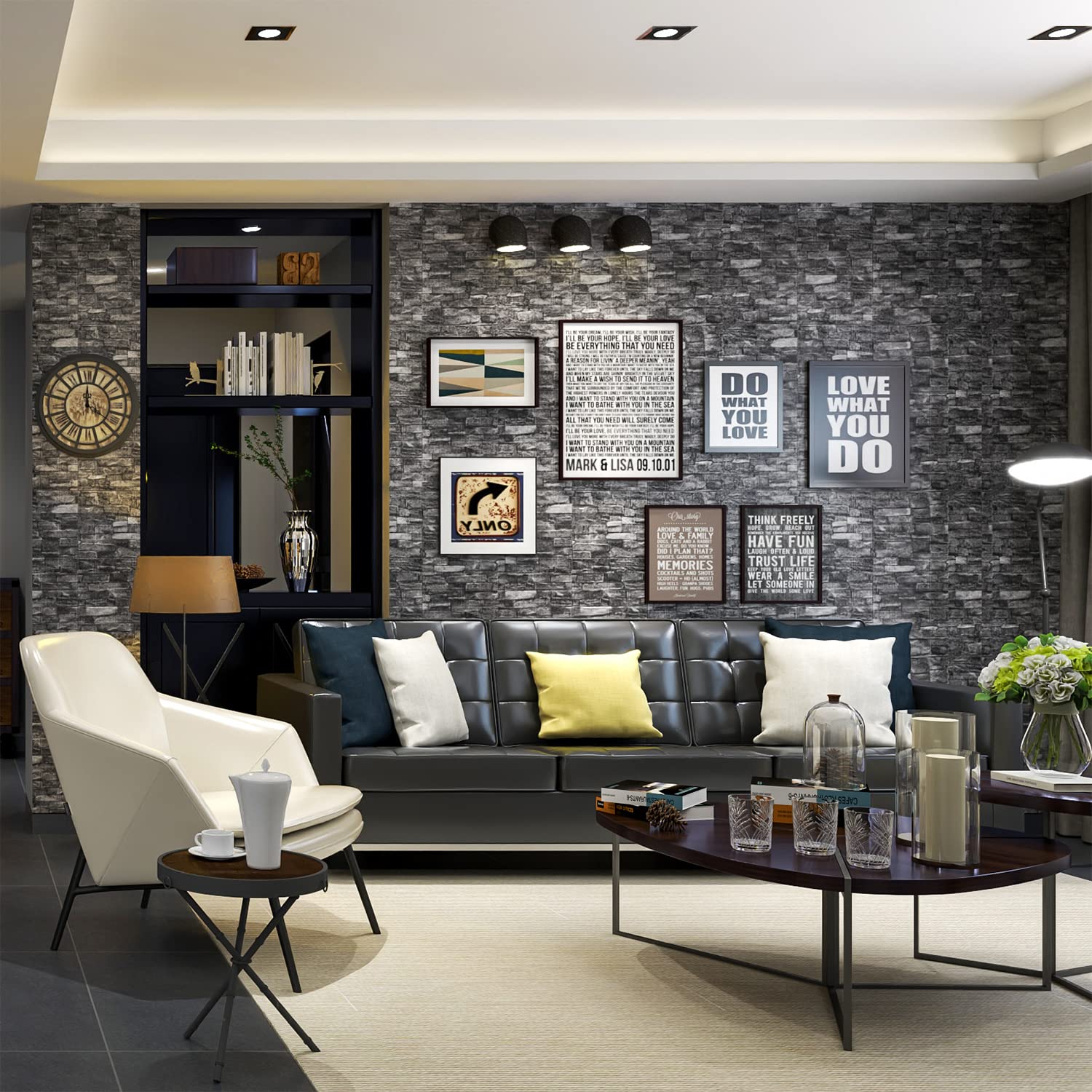 YLL YLL self-adhesive foam brick panel for quick wall makeover