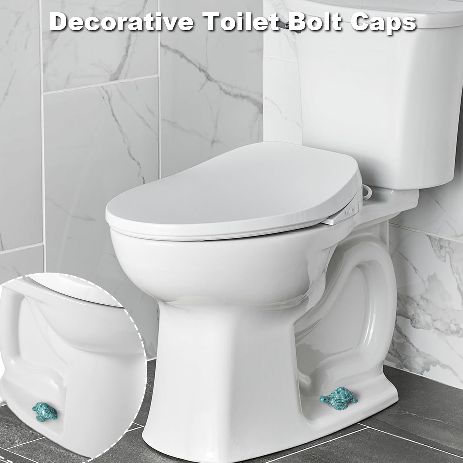 YLOVAN easy-install turtle bathroom decor saves setup time