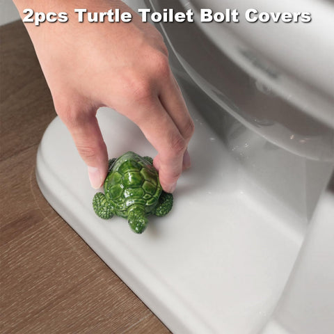 YLOVAN hand-painted sea turtle toilet cap adds coastal flair.