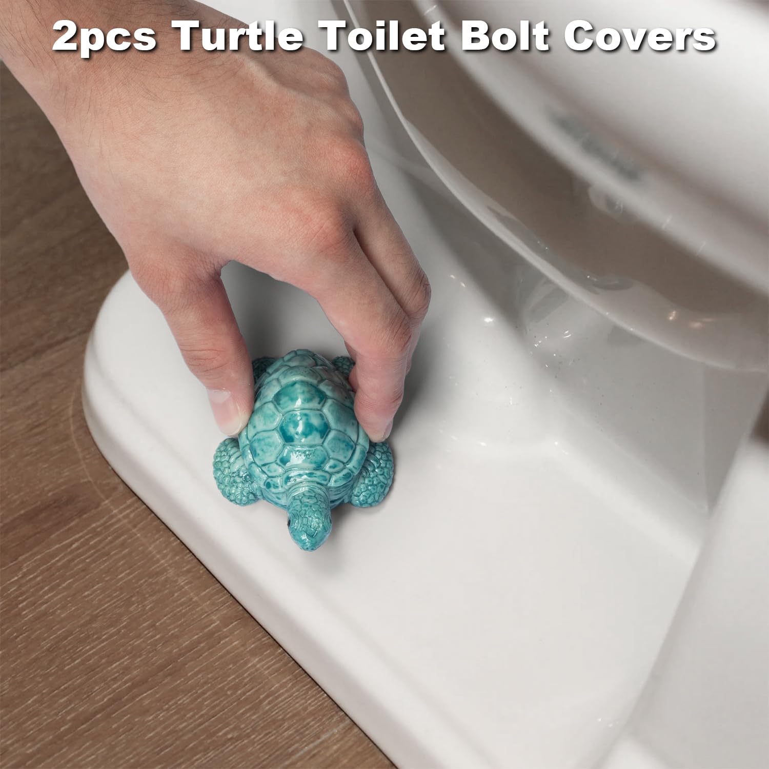 YLOVAN sea turtle toilet screw cover conceals bolts rust-free