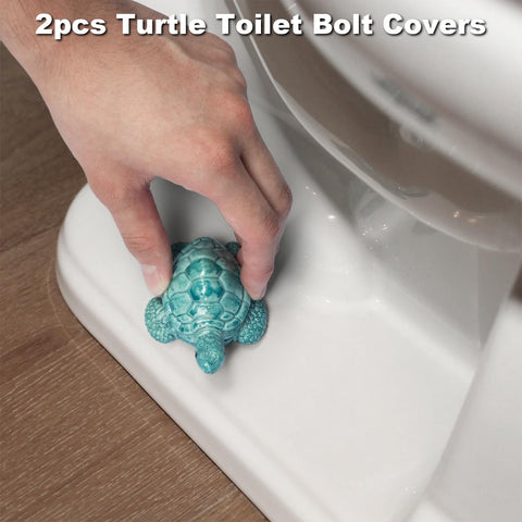 YLOVAN sea turtle toilet screw cover conceals bolts rust-free